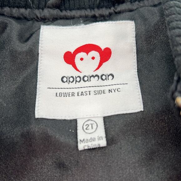 Appaman Faux Fur Bomber Jacket - Black - 2T - Picture 3 of 7